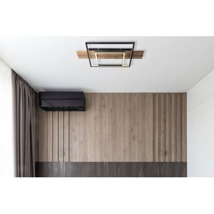 Globo 67289D - Plafoniera LED dimmerabile VANNI LED/24W/230V 40x60 cm marrone/nero