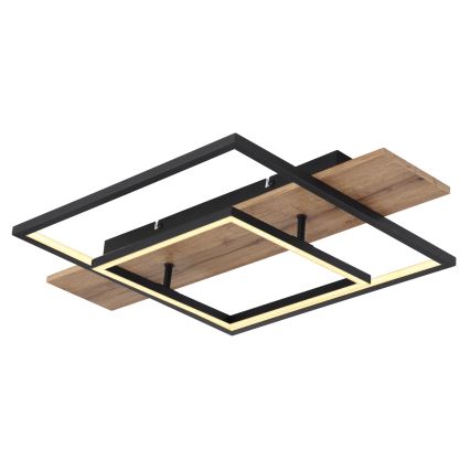 Globo 67289D - Plafoniera LED dimmerabile VANNI LED/24W/230V 40x60 cm marrone/nero