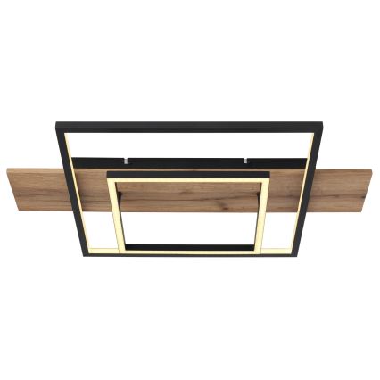 Globo 67289D - Plafoniera LED dimmerabile VANNI LED/24W/230V 40x60 cm marrone/nero
