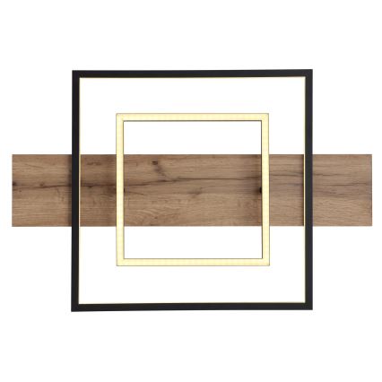 Globo 67289D - Plafoniera LED dimmerabile VANNI LED/24W/230V 40x60 cm marrone/nero