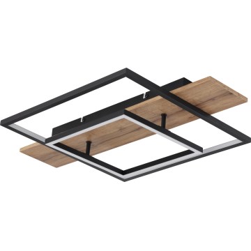 Globo 67289D - Plafoniera LED dimmerabile VANNI LED/24W/230V 40x60 cm marrone/nero