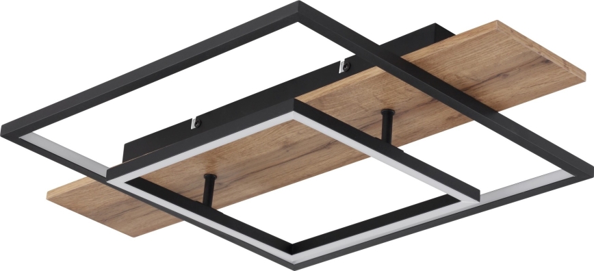 Globo 67289D - Plafoniera LED dimmerabile VANNI LED/24W/230V 40x60 cm marrone/nero