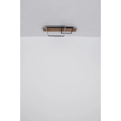 Globo 67289D1 - Plafoniera LED VANNI LED/24W/230V 40x75 cm marrone/nero