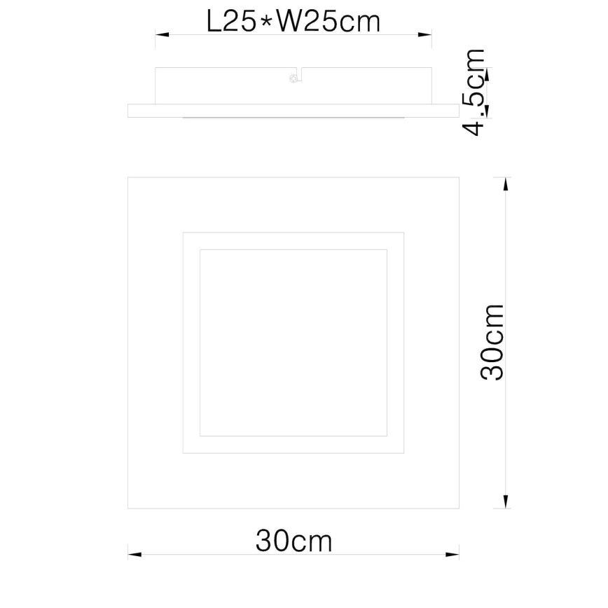 Globo - Plafoniera LED LED/12W/230V
