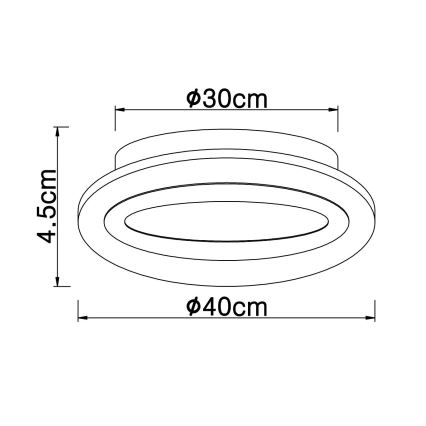 Globo - Plafoniera LED LED/15W/230V