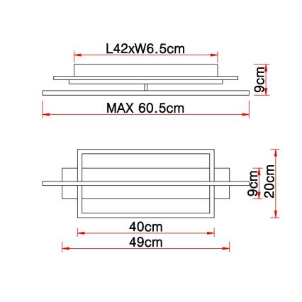 Globo - Plafoniera LED LED/28W/230V