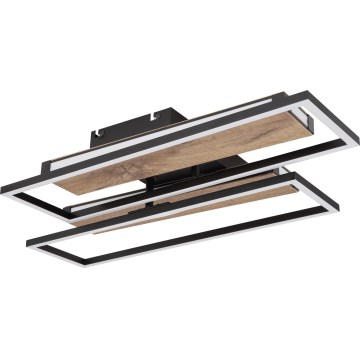 Globo 67299D1 - Plafoniera LED COLLI LED/48W/230V 52x60 cm marrone/nero