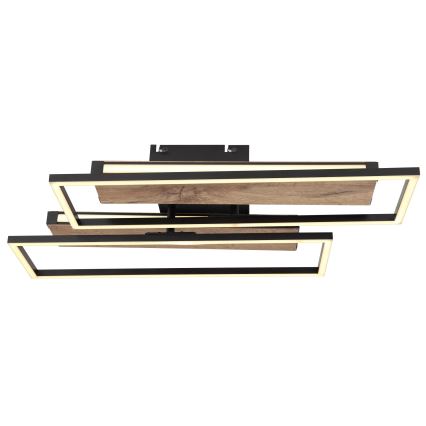 Globo 67299D1 - Plafoniera LED COLLI LED/48W/230V 52x60 cm marrone/nero