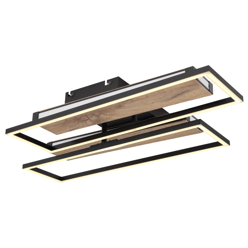 Globo 67299D1 - Plafoniera LED COLLI LED/48W/230V 52x60 cm marrone/nero