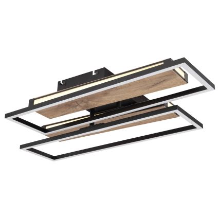 Globo 67299D1 - Plafoniera LED COLLI LED/48W/230V 52x60 cm marrone/nero