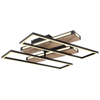 Globo 67299D1 - Plafoniera LED COLLI LED/48W/230V 52x60 cm marrone/nero