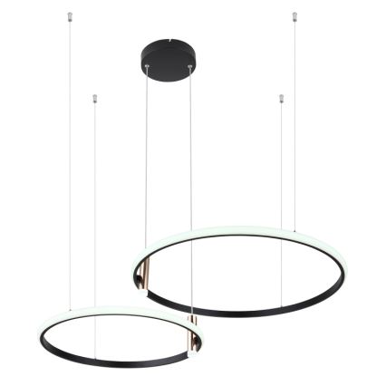 Globo - Lampadario a sospensione con filo LED dimmerabile LED/55W/230V 2700-6000K nero + telecomando