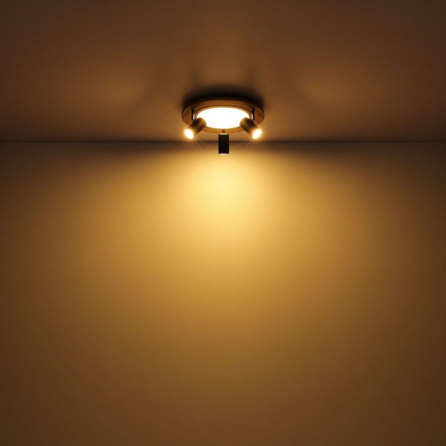 Globo - Faretto LED 3xGU10/5W/230V + LED/15W/230V