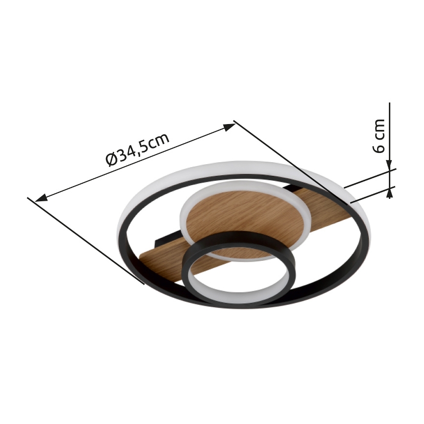 Globo - Plafoniera LED LED/24W/230V