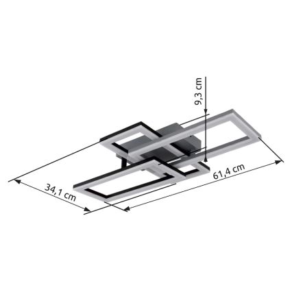 Globo - Plafoniera LED LED/24W/230V