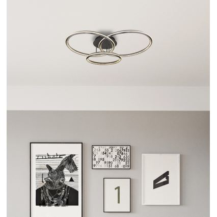 Globo - Plafoniera LED dimmerabile da soffitto LED/72W/230V 2700-6000K 50x75 cm + telecomando