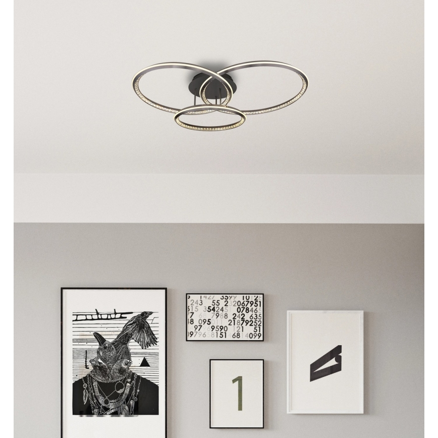 Globo - Plafoniera LED dimmerabile da soffitto LED/72W/230V 2700-6000K 50x75 cm + telecomando
