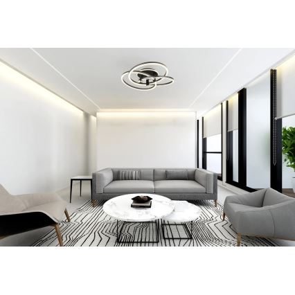 Globo - Plafoniera dimmerabile a LED/75W/230V 2700-6000K Ø 78 cm + telecomando