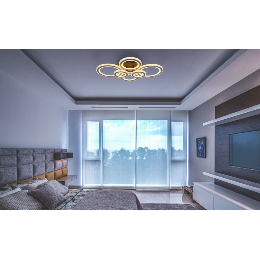 Globo - Plafoniera LED dimmerabile LED/60W/230V 2700-6000K 56x78 cm antracite + telecomando