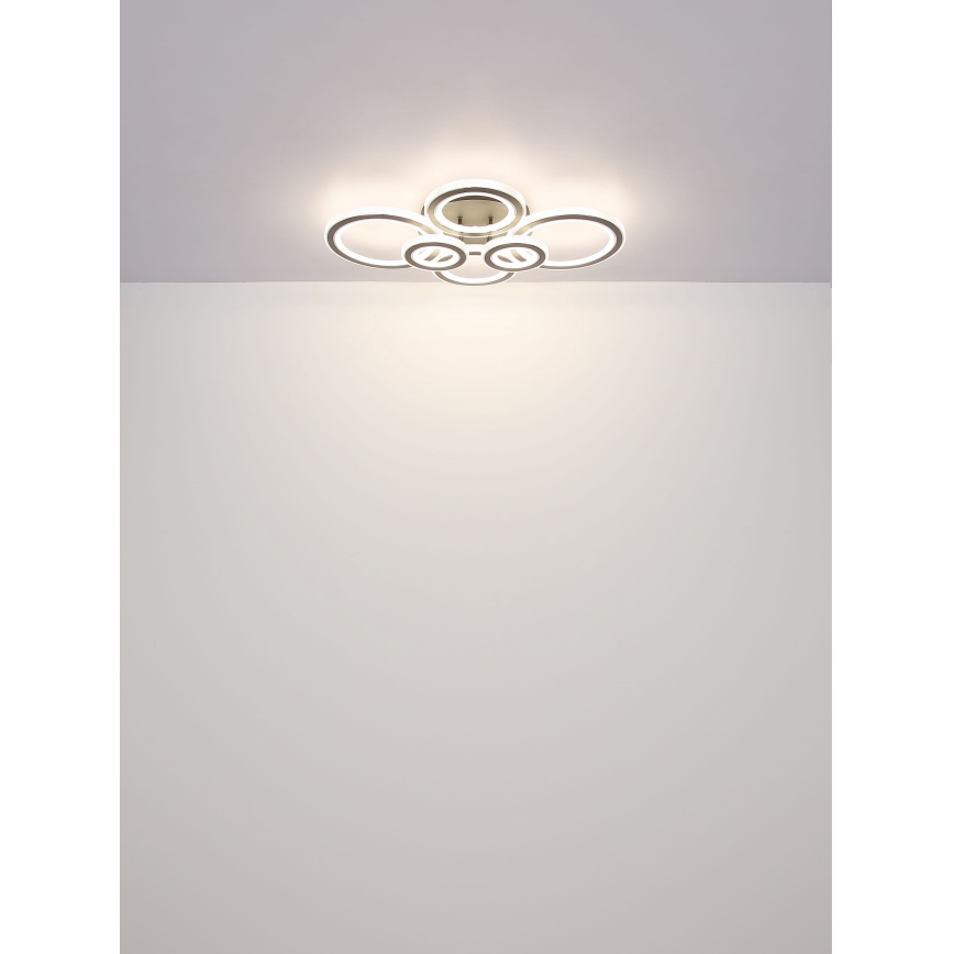 Globo - Plafoniera LED dimmerabile LED/60W/230V 2700-6000K 56x78 cm antracite + telecomando