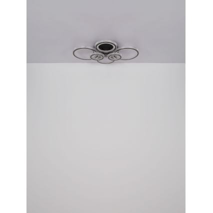 Globo - Plafoniera LED dimmerabile LED/60W/230V 2700-6000K 56x78 cm antracite + telecomando