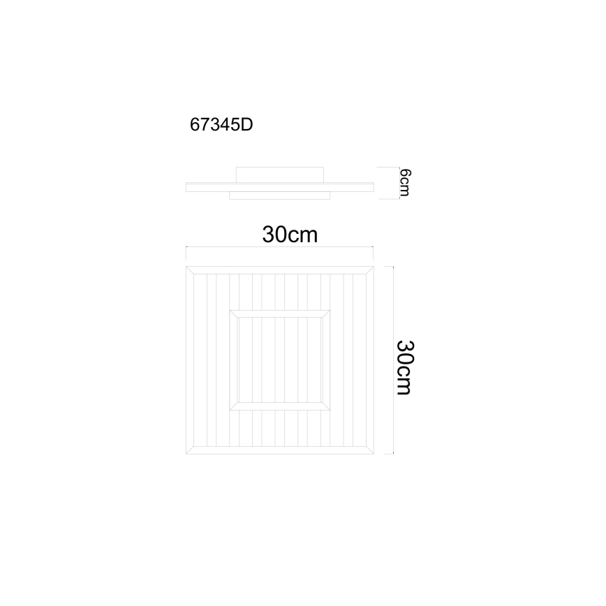 Globo - Lampada da soffitto LED LED/18W/230V 3000K 30x30 cm
