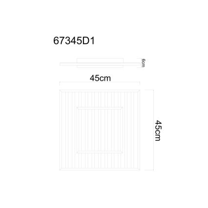 Globo - Lampada da soffitto LED/36W/230V 3000K 45x45 cm