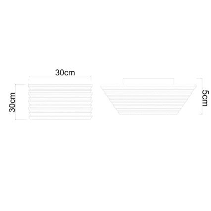 Globo - Plafoniera LED/15W/230V 3000K 30x30 cm