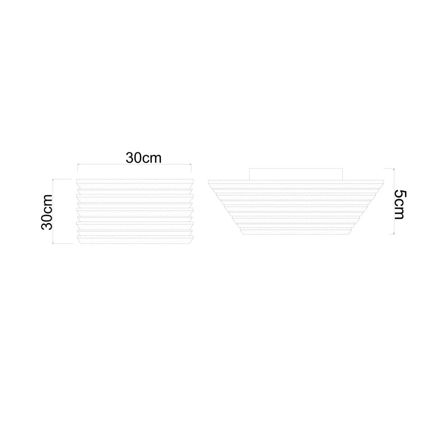 Globo - Plafoniera LED/15W/230V 3000K 30x30 cm
