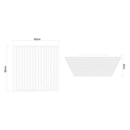 Globo - Lampada da soffitto dimmerabile a LED/40W/230V 2700-6000K 60x60 cm + telecomando