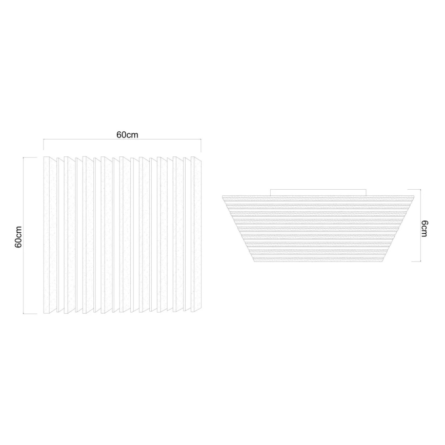 Globo - Lampada da soffitto dimmerabile a LED/40W/230V 2700-6000K 60x60 cm + telecomando
