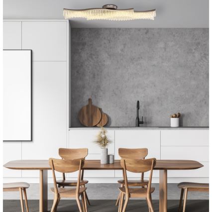 Globo - Plafoniera LED LED/35W/230V 3200K 18x108 cm cromo opaco