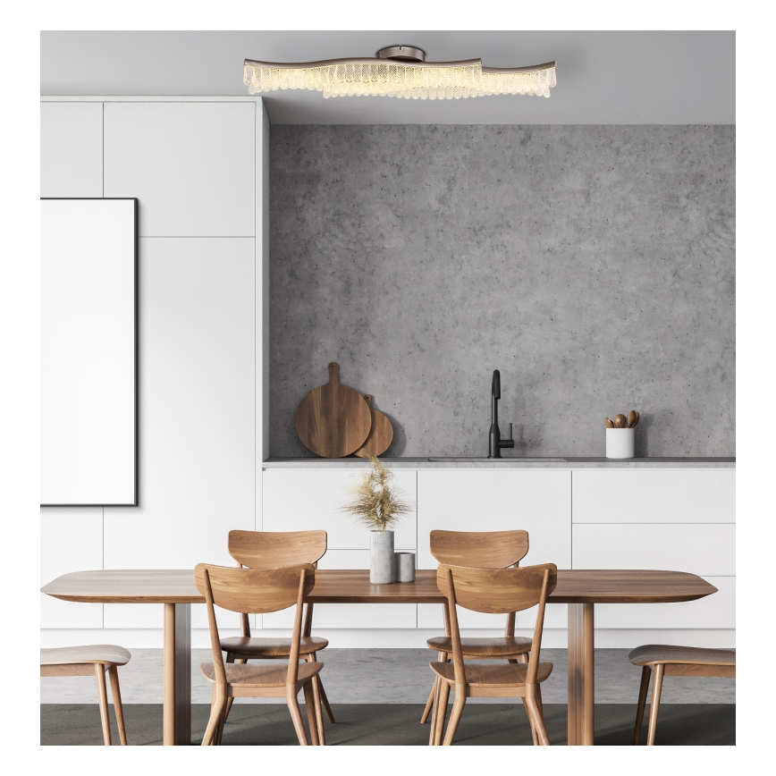 Globo - Plafoniera LED LED/35W/230V 3200K 18x108 cm cromo opaco