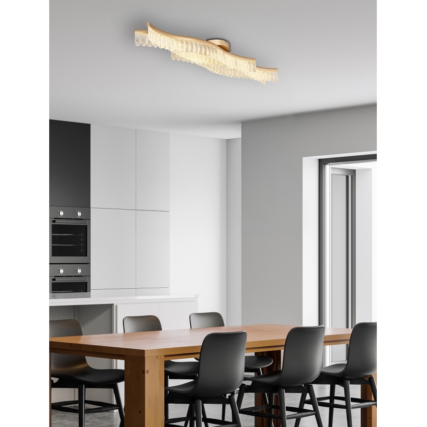 Globo - Plafoniera LED LED/35W/230V 3200K 18x108 cm oro