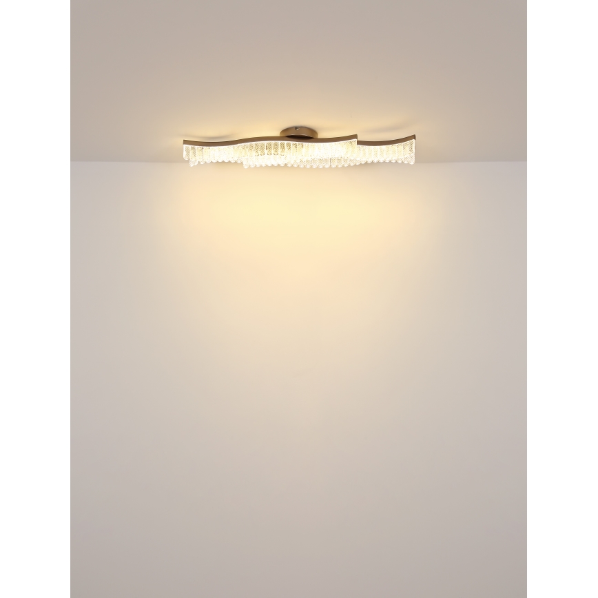 Globo - Plafoniera LED LED/35W/230V 3200K 18x108 cm oro