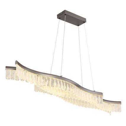 Globo - Lampadario LED a sospensione con filo LED/35W/230V 3200K cromo opaco