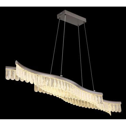 Globo - Lampadario LED a sospensione con filo LED/35W/230V 3200K cromo opaco