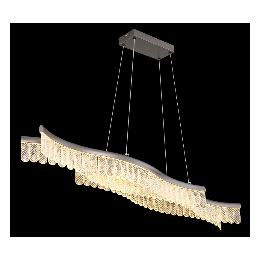 Globo - Lampadario LED a sospensione con filo LED/35W/230V 3200K cromo opaco