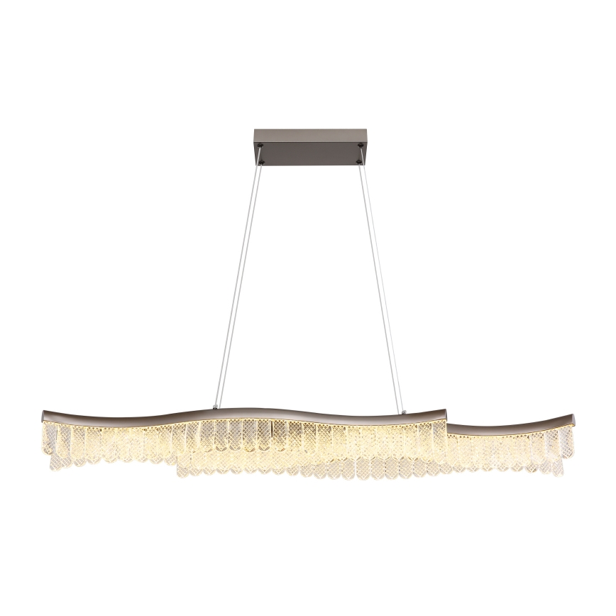 Globo - Lampadario LED a sospensione con filo LED/35W/230V 3200K cromo opaco