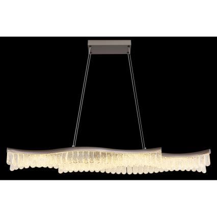 Globo - Lampadario LED a sospensione con filo LED/35W/230V 3200K cromo opaco