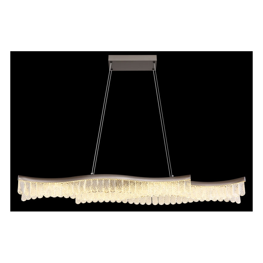 Globo - Lampadario LED a sospensione con filo LED/35W/230V 3200K cromo opaco