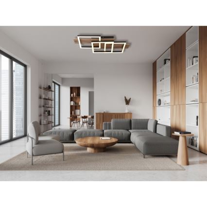 Globo - Plafoniera LED LED/24W/230V 3000K 33x58 cm marrone/nero