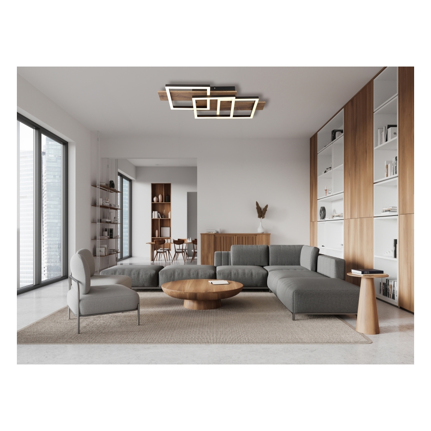 Globo - Plafoniera LED LED/24W/230V 3000K 33x58 cm marrone/nero