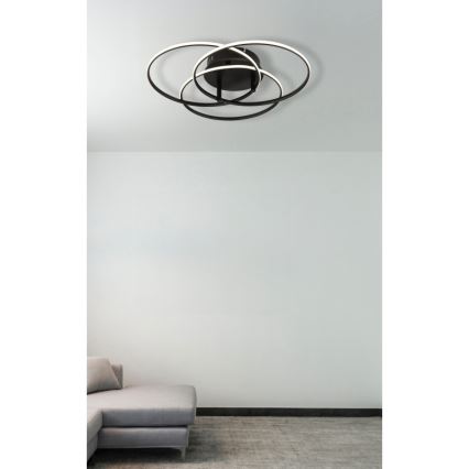Globo - Plafoniera LED LED/40W/230V 4000K diametro 45,6 cm nero