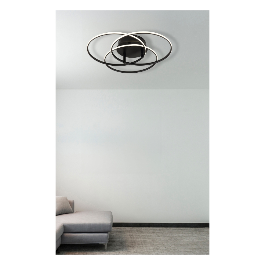 Globo - Plafoniera LED LED/40W/230V 4000K diametro 45,6 cm nero