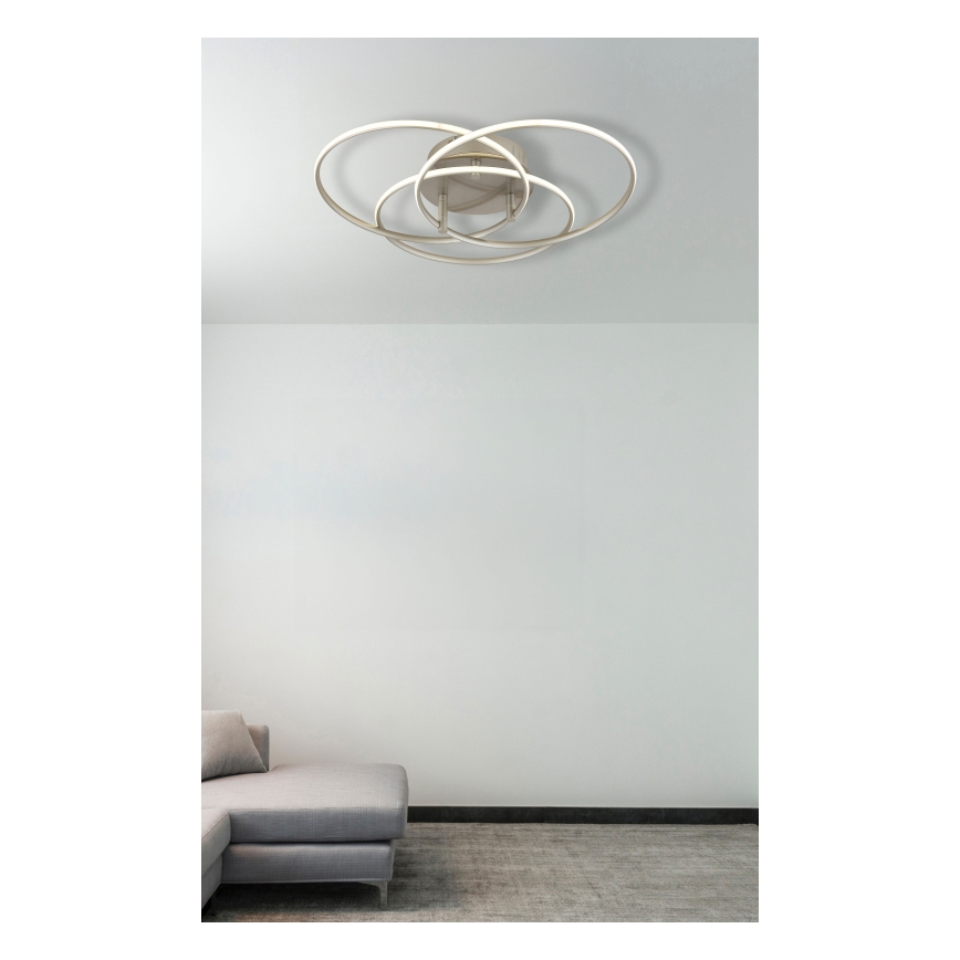 Globo - Plafoniera LED LED/40W/230V 4000K diametro 45,6 cm cromo opaco