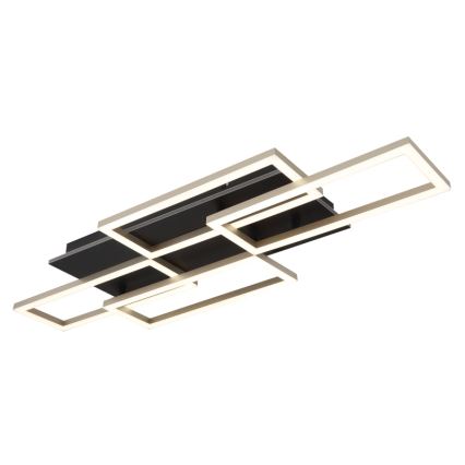 Globo 67359-40A - JEFFRY Lampada da soffitto dimmerabile a LED 40W/230V 32,5x87,5 cm nero + telecomando