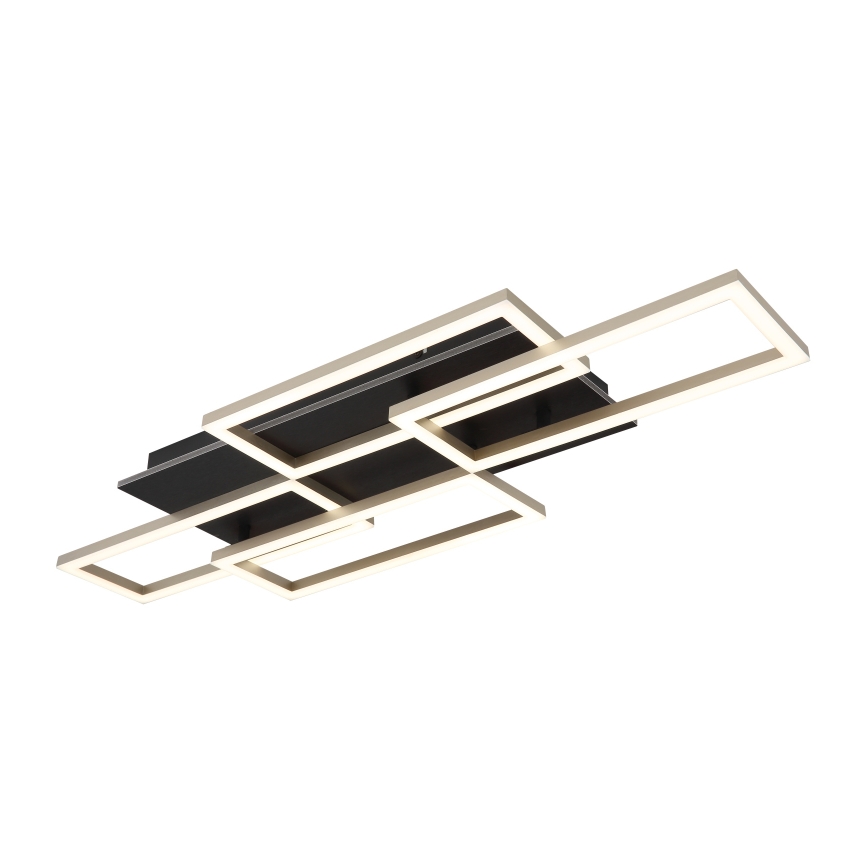 Globo 67359-40A - JEFFRY Lampada da soffitto dimmerabile a LED 40W/230V 32,5x87,5 cm nero + telecomando