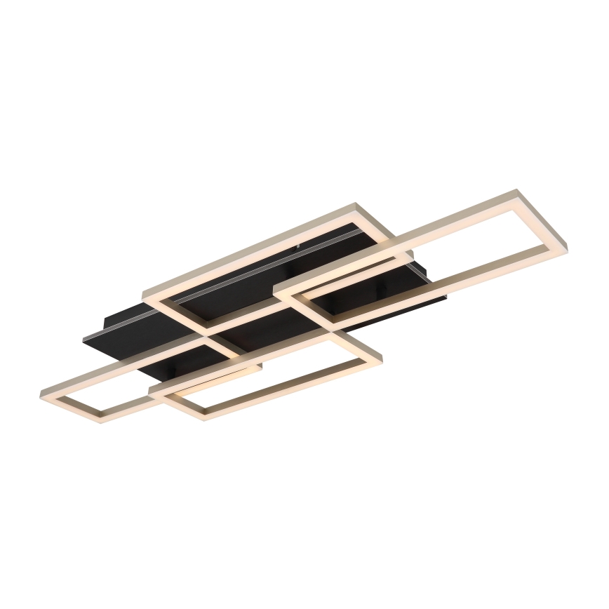 Globo 67359-40A - JEFFRY Lampada da soffitto dimmerabile a LED 40W/230V 32,5x87,5 cm nero + telecomando