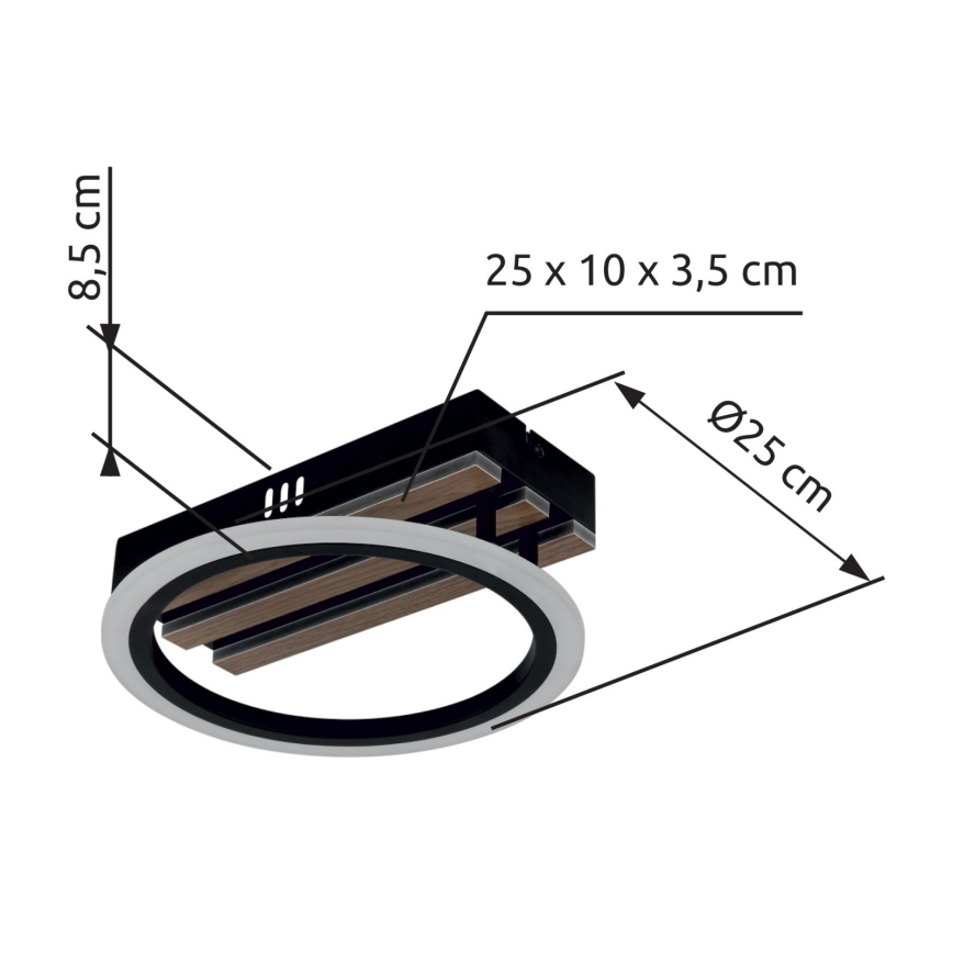 Globo - Plafoniera LED/10W/230V 3000/4200/6000K